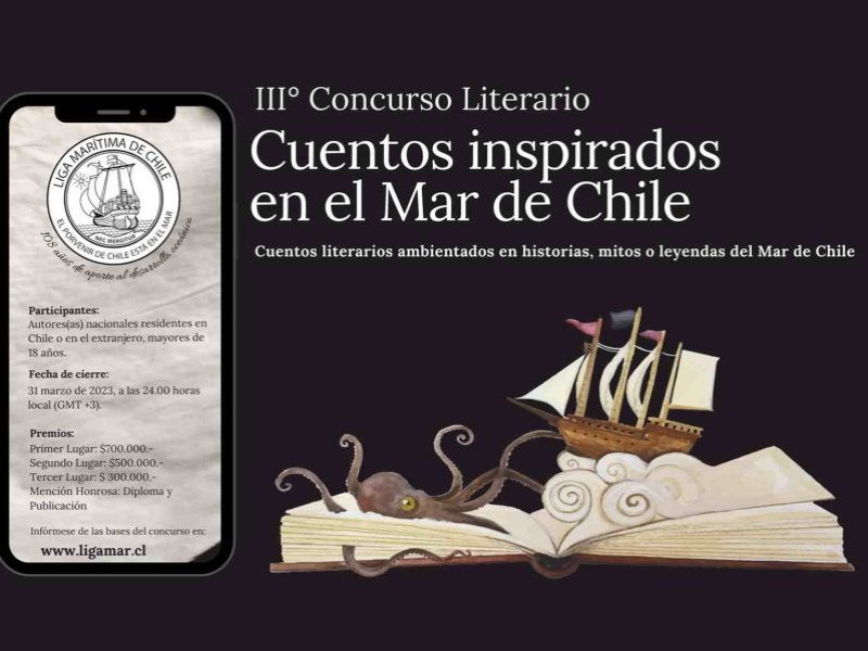 Liga Marítima de Chile lanza su III° Concurso Literario